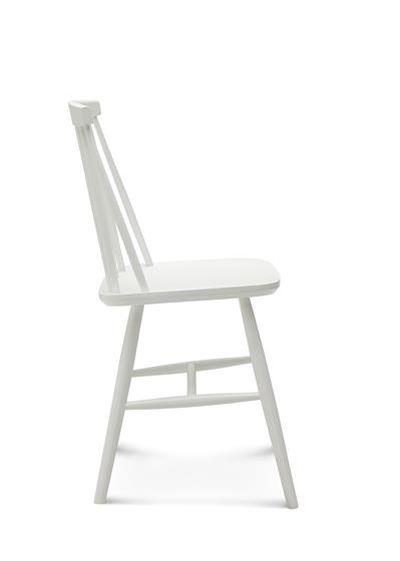 FAMEG Radomsko - nowoczesne białe krzesło model A5910 - widok od boku krzesła