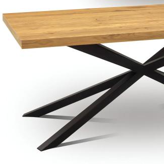 Loftowy stół Pająk z metalowymi nogami